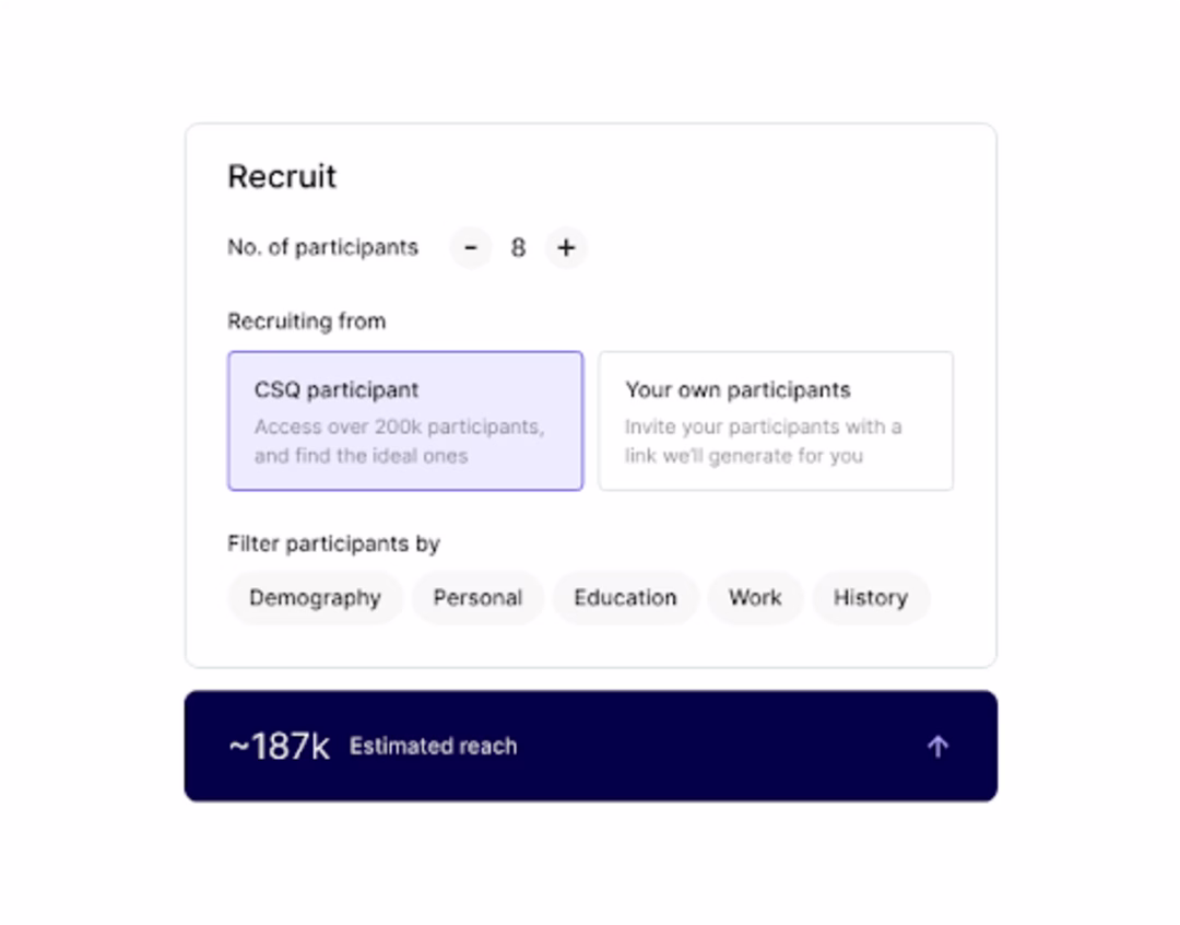 [visual] Contentsquare lets you interview customers of different ages and backgrounds, so you can find out what’s missing in their ecommerce experience